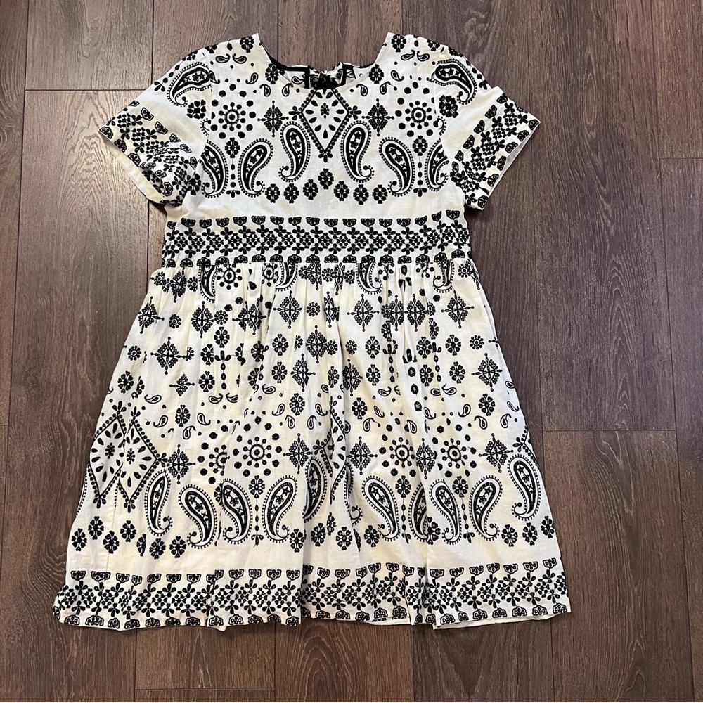 Sea New York cream and black paisley dress size 6